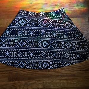 I’m in love with Derek; black and white pattern skirt, Size Large